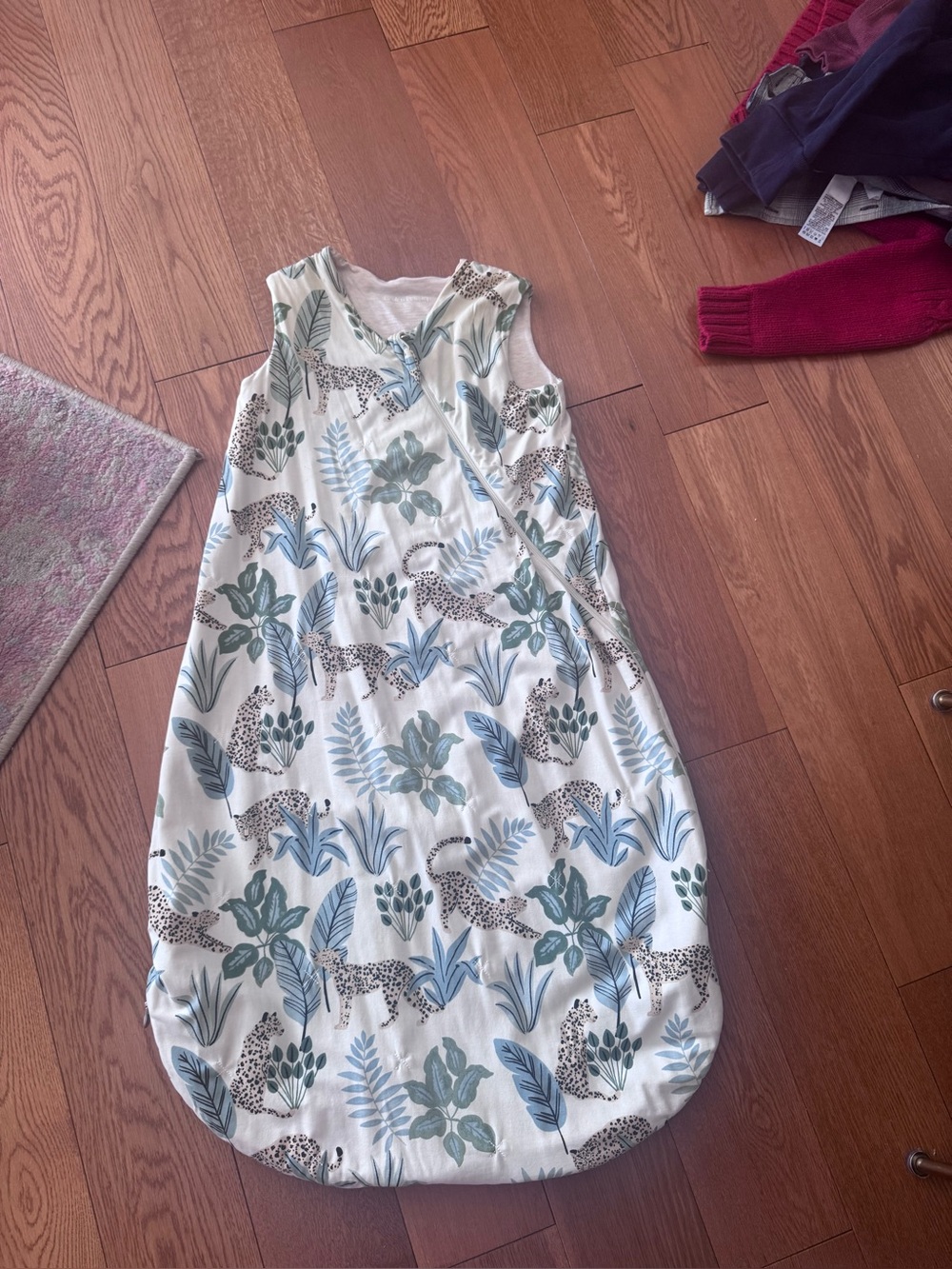 Loulou Lollipop Sleep Sack 6-18 Months Tencel and Organic Cotton Jungle Pattern